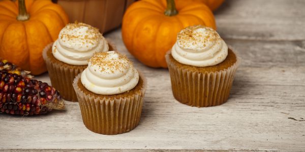 Kürbis Gewürzkuchen Halloween Muffins