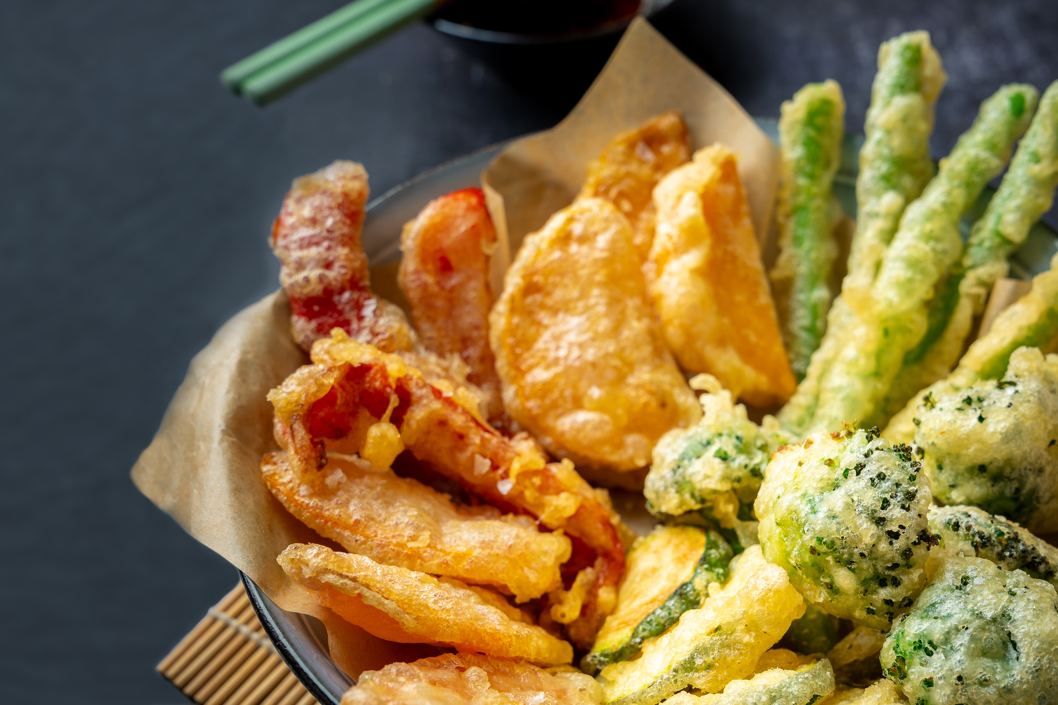 Tempurateig bearbeitet Hoch