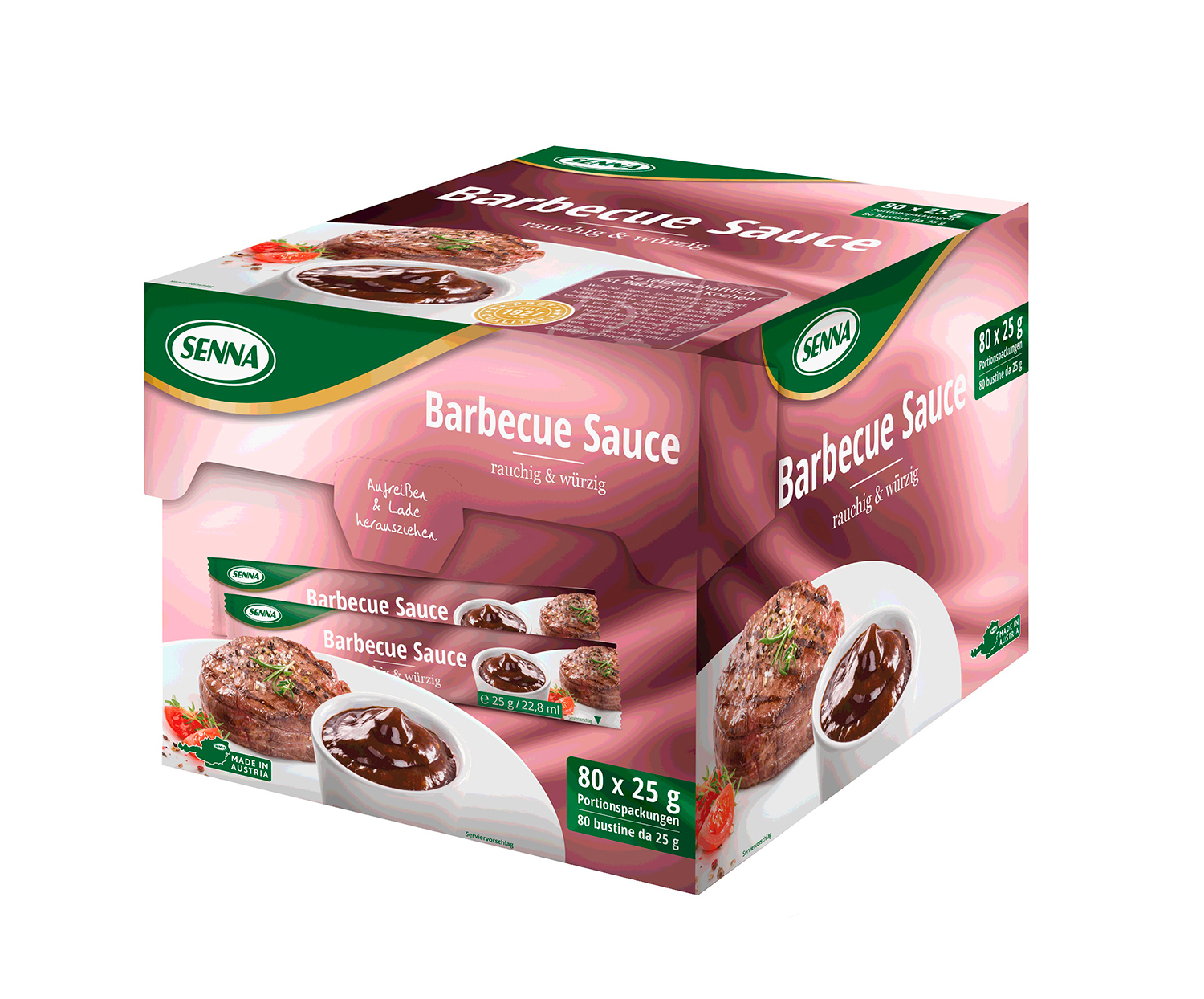 1234424 Senna Barbecue Sauce 80X25G